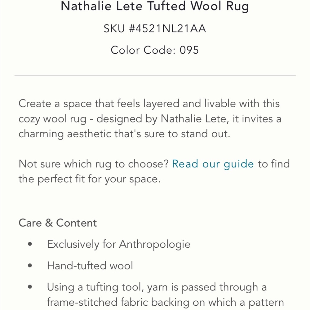 Nathalie Lete wool tufted Rug - Picture 11 of 14